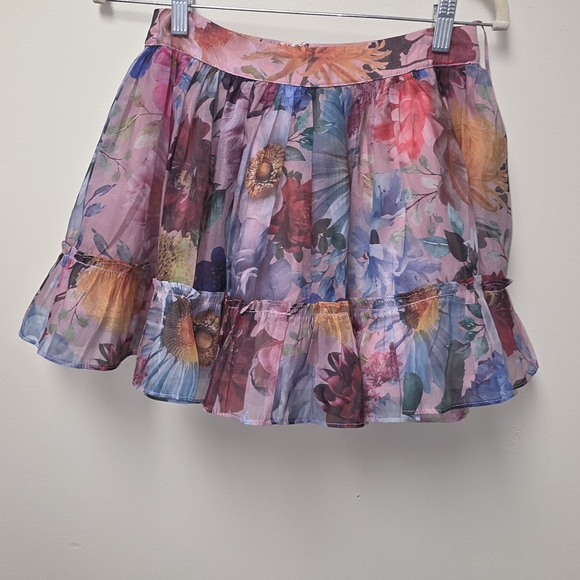 Miami Floral Mini Skirt - Multicolor - Picture 3 of 9